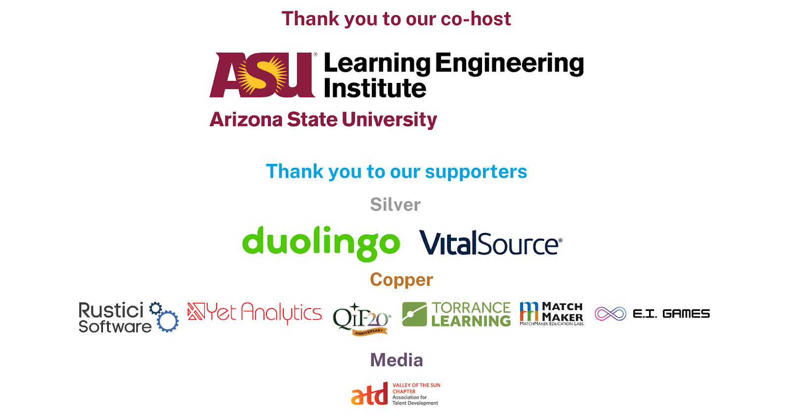 List of sponsors and logos